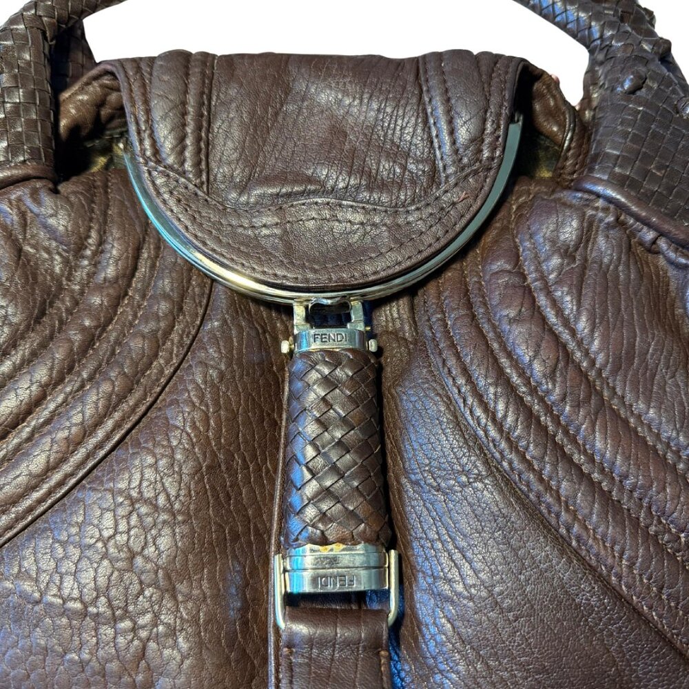 Fendi Vintage Leather Spy Bag - Iconic Hobo Handbag - Picture 3 of 4